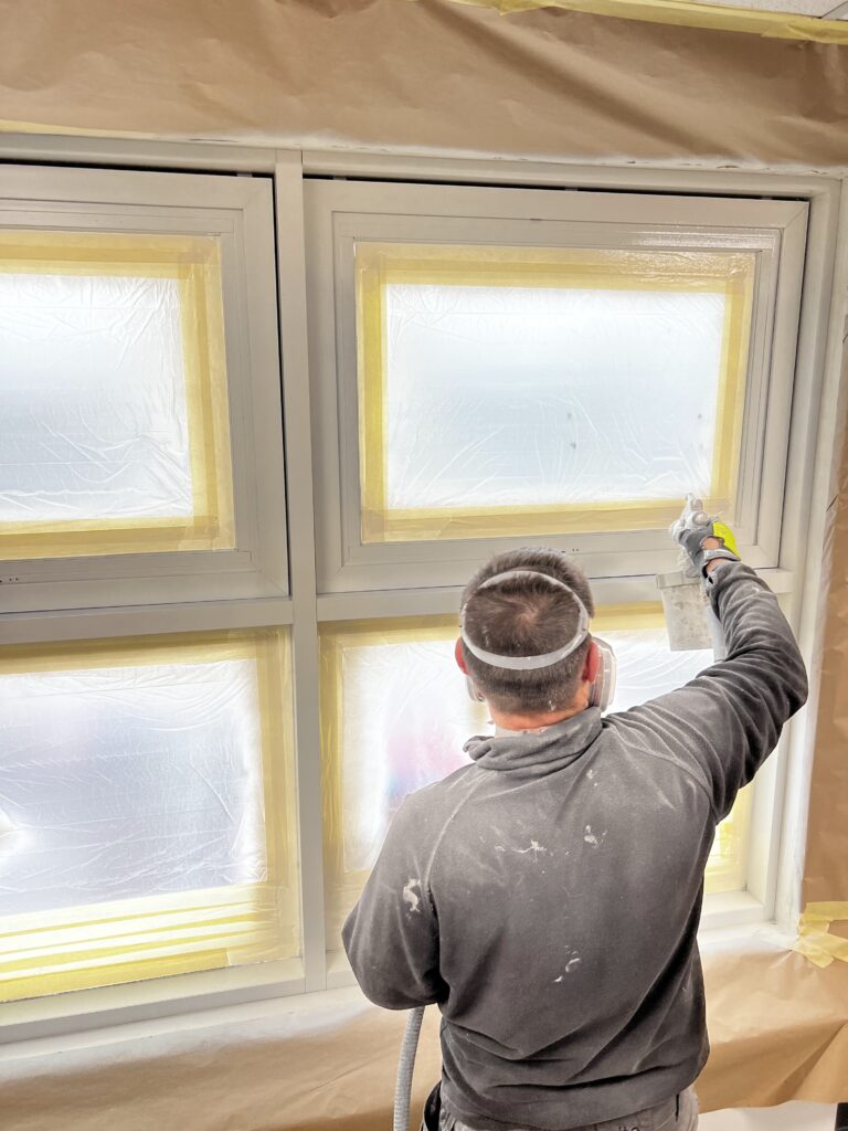 Spray Paint Windows in Norfolk